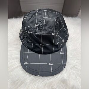 Supreme LACOSTE Reflective Grid
Nylon Camp Cap Black